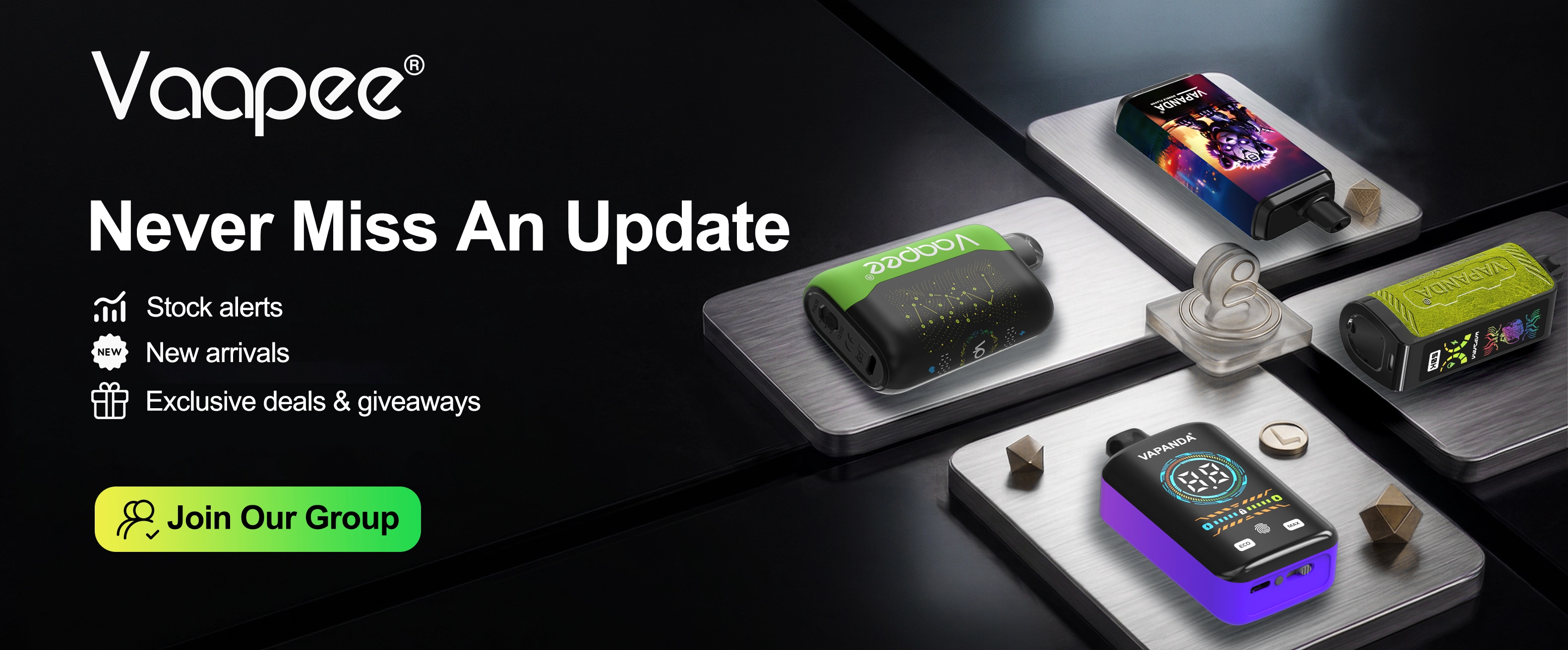 Never Miss An Update