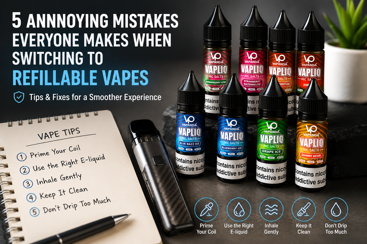 5 Annoying Mistakes Everyone Makes When Switching to Refillable Vapes